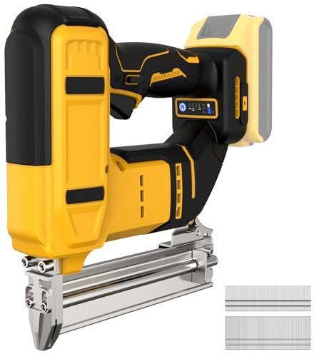 Clavadora inalámbrica de calibre 18 y pistola grapadora para batería Dewalt de 20 V máximo, pistola de clavos 2 en 1 con 2000 clavos, pistola de clavos eléctrica para carpintería, enmarcar, bricolaje