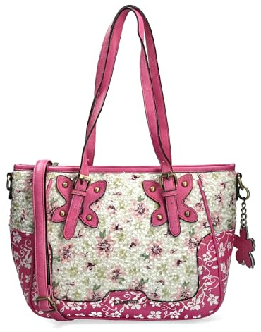 Laura Vita Borsa della spesa per la città da donna City Shopper Aloe 02, colore:rosa