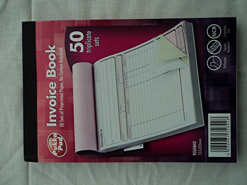 Pukka Pad rechungsblöcke, 2 Durchschläge, kohlefreies Durchschreibepapier Rechnung Buch 137 x 203 mm, 5 Stück