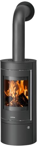 Justus 4815 50 Mino Top 2.0 Kaminofen Stahl Schwarz mit Gusstür/A+