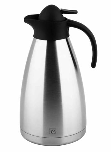 CS matlagningssystem rostfritt stål vakuumkanna Cottbus termokanna med dubbelväggig isolering (2,0 liter)