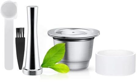 i Cafilas Nespresso Capsule rechargeable réutilisable Filtre à café Nespresso en capsule à café en acier inoxydable Capsule pour machines Nespresso (1 capsule)