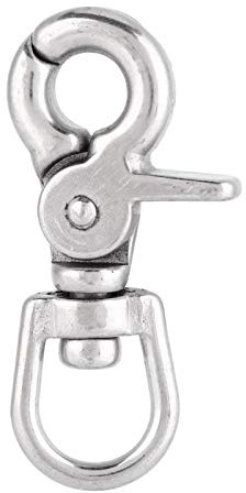 Gancho de gatillo a presión de Perno Ojal Giratorio de Metal Cierre de Langosta Broche de Gancho de presión Giratorio Accesorios para Casas flotantes Gancho(ZWS5013 ,3 * 11 * 65mm ,Sell ​​1)