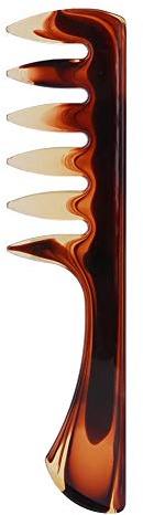 Peines para Peinar Pompadour para Hombres, Peine Profesional con Textura de Dientes Anchos para Peinado hacia Atrás, Peine Retro con Mango para Hombres, Peine con Textura de Forma de Corte de(02)