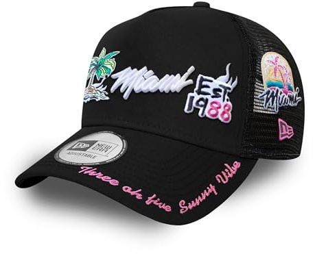 New Era Miami Heat Cap NBA verstellbar Basketball Kappe Snapback Trucker 9Forty Basecap