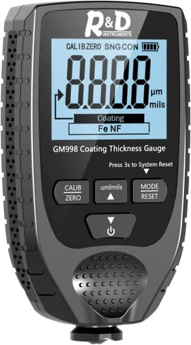 Paint Thickness Gauge GM998 Car Coating Thickness Meter for Used Car Buyers, Paint Mil Thickness Meter Gauge Check The Car’s Original Coating Auto Car Paint Meter (GM998)