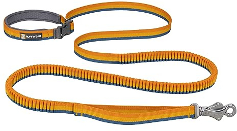 Ruffwear, Roamer Laisse élastique pour Chien pour la Course, Le vélo ou la randonnée, Peut être utilisée à la Main ou Les Mains Libres, Jaune Neige, 2,3 à 3,3 m