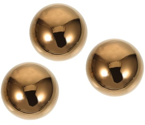 Toddmomy 3st Edelstahlkugel Polierte Glänzende Kugel Deko Kugeln Desktop-dekor Edelstahlverkleidung Blickbälle Für Gärten Schreibtisch Reflektierende Kugel Rostfreier Stahl, W40W284202QK4