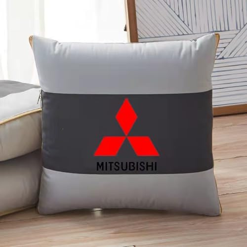 YHIKAHT Reisedecke und Kissen 2 in 1, für Mitsubishi Eclipse Cross, Reisedecke mit Kissen Set Multifunktionale Reise Decke und Kissen,40×40cm