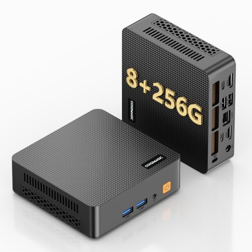 origimagic C5 Mini PC, AMD Ryzen 5 3500U, 8GB RAM 256GB SSD, HDMIx2, 4K Triple Display HDMI DP Type-C, Faster than N100/N150 Mini Desktop, Factor Desktop for Home Office Business