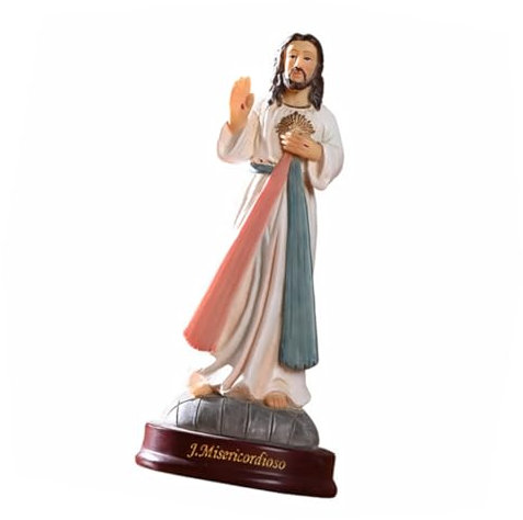 RORPOIR 1pieza Estatua De Jesús Adorno Religioso para Decoración De Escritorio Simulación De Jesús y Celebraciones Religiosas