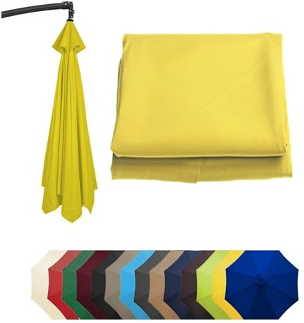 DHDDVDR Parasol Replacement Canopy 6 Arms 8 Arms UV Protection Waterproof | Parasol Umbrella Replacement Canopy, 2m 2.3m 2.5m 2.7m 3.0m 3.5m