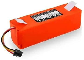Batteria per aspirapolvere da 14,4 V/ 5200 mAm/6500 mAh。 Compatibile per Roborock S55 S65 S60 S50 S51 S5 MAX S6 。 Spazzatrice Batteria ricaricabile agli ioni di litio.(1PCS 5200mAh)