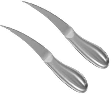 UTHCLO 2pezzi Inossidabile per Gamberetti Cutter Sgusciatore Design Facile Usare Professionali e Domestiche