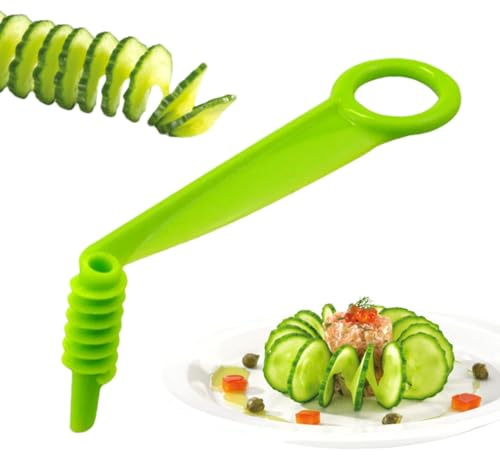 - Spiraliser - Hand Crank Slicer, Food Cutter, Manual Twister, Carrot Spiral Tool, Kitchen Band Swivel, Potato Shredder, Cucumber Carver, Peeler, Cooking Gadget