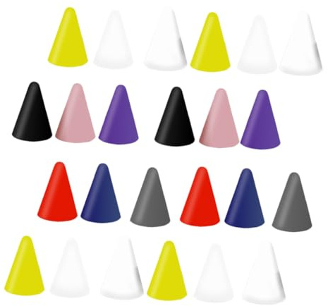 PRETYZOOM Fundas Protectoras de Silicona para Lápiz Óptico Compatible con Lápices Stylus 1/2, Multicolor 45 Piezas, para Usuarios de Tabletas, Diseño Funcional, Protección Antidesgaste, Uso