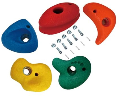 Ailan Klettergriffe für Erwachsene – ideal für Outdoor Herausforderungen, Familienabenteuer und mehr. Fördert die körperliche Aktivität von Kindern. Dschungel Klettergriffe für Spielplätze und, S
