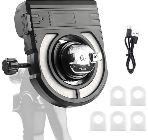 Lampe Led pour Pistolet à Peinture Automobile, 5 Niveaux de Température de Couleur (2700K-6500K) et 500/250 Lumens, Éclairage LED pour Pistolet à Peinture pour Décoration de Voiture et Maison