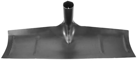 FUTUREORYY Pala la Pulizia della Fattoria in Acciaio al Manganese da 50 Cm, Raschietto Multifunzionale per Letame e Lettiera, Attrezzo da Allevamento per Pollame e Bovini, Utensile