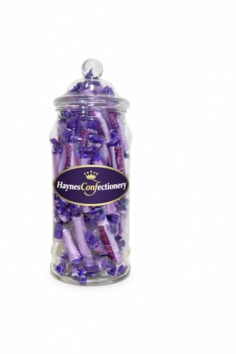Original Parma Violets 405g Retro Sweets Gift Jar 23cm - Classic Sweet, Pick an Mix, Sweet Shop Sweets, Reusable Victorian Tub, Haynesdiscount