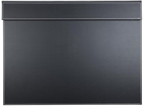 KINGFOM™ A3/A4 Hochwertig Kunstleder Schreibunterlage,60x45cm (Schwarz 2)