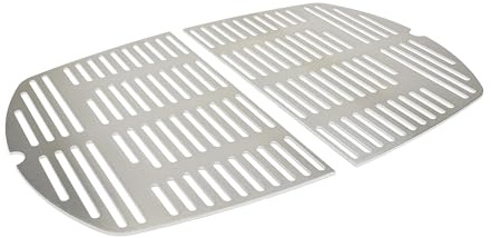 Grillrost.com Das Original Edelstahl INOX Grillroste für die Weber Q300/3000 Baureihe | spülmaschinenfest - Set aus 2 Hälften