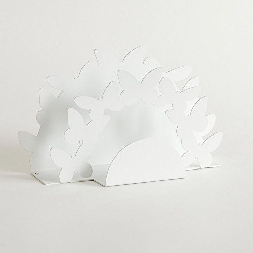 Portatovaglioli Farfalle Doppio Bianco