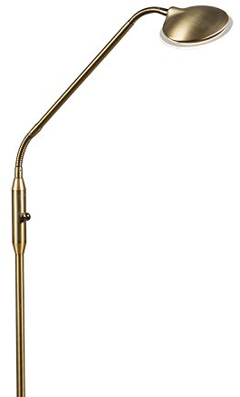 Qazqa eva - LED Dimmable Lampe de lecture variateur inclus - 1 lumière - H 1490 mm - Bronze - Moderne - éclairage intérieur - Salon I Chambre