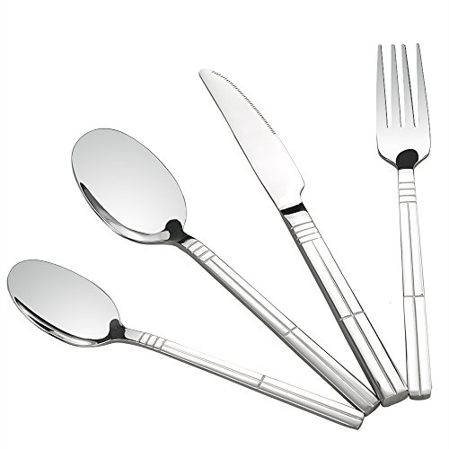 Eudokky 32 Piece Stainless Steel Cutlery Set for 8 Persons