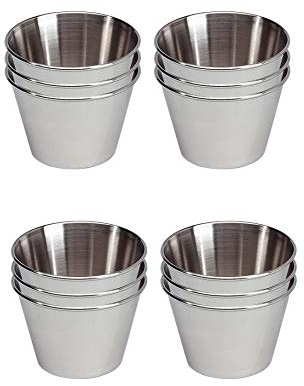 EUROXANTY Molde para Flan 12 unidades | Flanera Individual | Molde de flan liso | Molde antiadherente | Molde gelatinas | Molde para pastelitos | Molde redondo | Ø9 cm