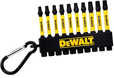 DEWALT DT7275-QZ Key Ring Mix Torx 10-tlg, Schwarz/Gelb, 9.2 x 5.8 x 1.8 cm