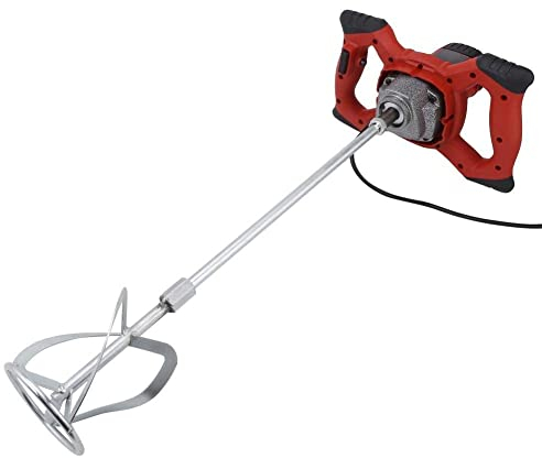 Mélangeur de Forage de Béton, 1500W Électrique Mélangeur de Peintures Mortiers avec 6 Vitesses pour Plâtre Mortier Peinture Ciment