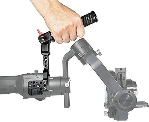 Handhållet grepp för Ronin-S/Ronin-SC-stabilisator, aluminiumlegering metall hopfällbart handtag slinggrepp stabilisator tillbehör med kallt sko-gränssnitt