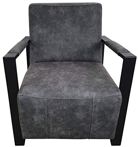 Clubsessel Loungesessel mit Armlehnen - bequemer Luxus Polstersessel Vintage für Wohnzimmer, Bar, Saal, Kaminzimmer - Armsessel im modernen Look fertig montiert (B/T/H) 67/80/75 cm Town 98