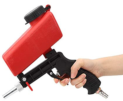 Sabbiatrice pneumatica, Sand Mini, Pistola Portatile a Sabbia per sabbiatura a Sabbia, per Tutti Gli abrasivi, rimozione della ruggine for metallica, ravvivatura dei Dettagli