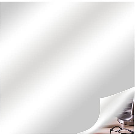 Betos - Hojas adhesivas de espejo, flexibles y adhesivas, sin vidrio, acrílico, para espejos de bricolaje, sin marco, adhesivos de pared para el hogar, 50 x 50 cm