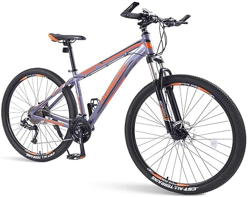 dtkmkj Herren-Mountainbikes, 33-Gang-Hardtail-Mountainbike, Aluminiumrahmen mit Doppelscheibenbremse, Mountainbike mit Vorderradaufhängung, 29 Zoll