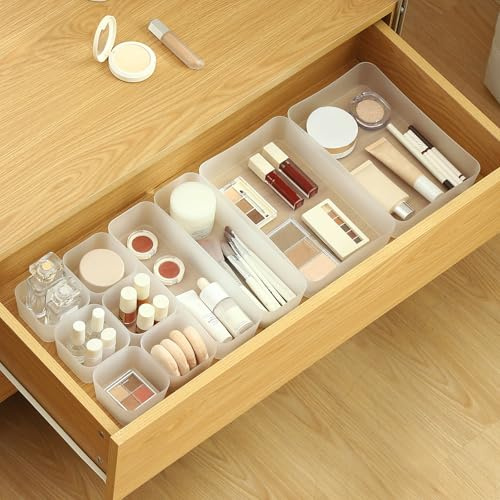 poeland 10 bandejas organizadoras de cajones para dormitorio, tocador, baño, cocina