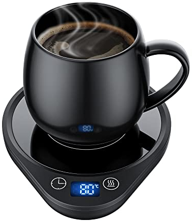 Coffee Mug Warmer Smart Cup Warmer with 3 Temperature Settings Electric Beverage Warmer Plate Auto Shut Off, Coffee, Tea and Milk Warmer for Office Home Desk Use (Cup Not Included)