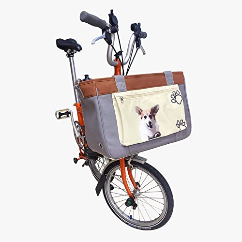 Trigo Hunde- und Katzenkorb für Brompton, Fahrrad, Einkaufstasche