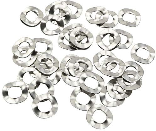 TAODAN 50PCS M5 304 acciaio inossidabile rondella ondulata, rondella ondulata, rondella della molla dell'onda