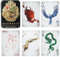 Carte da Gioco Harry Potter Hogwarts in Scatola di Latta Carte da Gioco Ufficiali con Hufflepuff, Ravenclaw, Gryffindor & Slytherin, 54 Carte