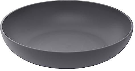 Magu Natur-Design Corbeille à fruits Anthracite Ø 26 cm en polymère fabriqué à partir de matériaux naturels Saladier