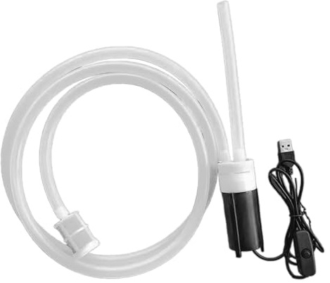 Sharplace Selbstansaugende Saugpumpe Brau-Siphonpumpe Wasser-Flüssigkeits-Transferpumpe Bier-Siphonschlauch USB Elektrische Weinpumpe Werkzeug-Kits, 1.5 Meter Set