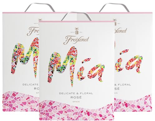 Freixenet Mia Rosado Bag-in-Box (3x3 l) - Frischer spanischer Roséwein in Großpackung, ideal zu Fisch und Meeresfrüchten