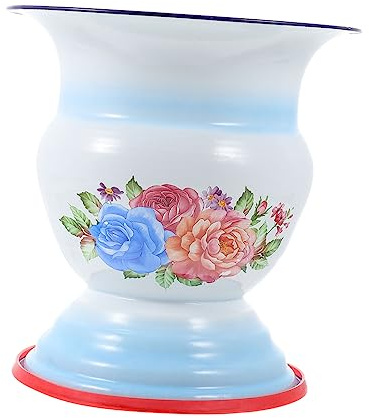 KOMBIUDA Urinario Antiguo Esmaltado Vintage Escupidera Hogar Contenedor De Almacenamiento Para Baño Orinal Retro Resistente