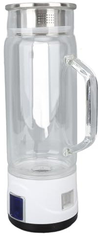 Zunate Botella de Agua de Hidrógeno, 1000 Ml, Generador de Agua Rica en Hidrógeno de 1000 a 1500 Ppb, Interruptor de Electrólisis Táctil, Botella de Agua Rica, Taza Cuántica para el