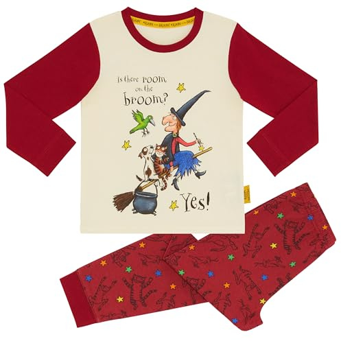 Magic Light Room on the Broom Unisex 100% Cotton Halloween Long Pyjama Set