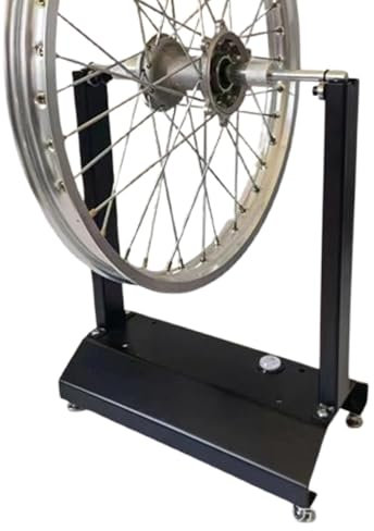Equilibradora de ruedas de bicicleta,Soporte para equilibradora de neumáticos - Equilibrador de neumáticos de llanta portátil | Reparación de ruedas con soporte ajustable para la mayoría de motociclet