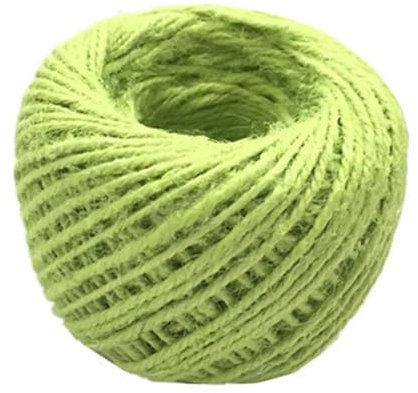 CIVIOOH 50M natürliche Sackleinen hessischen Jute Schnur Schnur Hanf Seil 2mm Verpackung String Hochzeit Dekoration